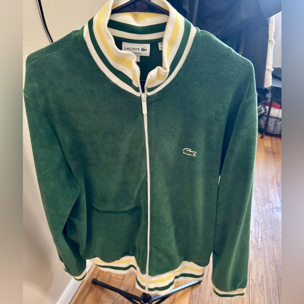 Lacoste Green Zip-Up Jacket